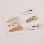 3 Piece Set Snap Baby Girl Hair Drop Clips