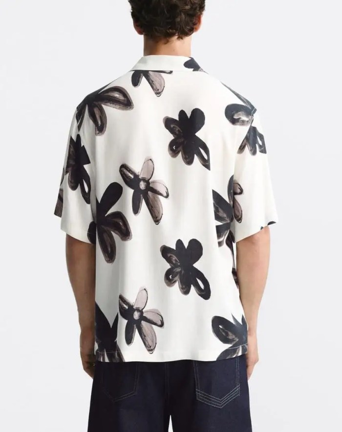 Casual Loose Lapel Brush Painted Printed Shirt – Summer Holiday Style for Men Casual Loose Lapel Brush Painted Printed Shirt – Summer Holiday Style for Men