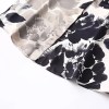 Womens Black & Ivory Floral Print Long Sleeve Shirt Womens Black & Ivory Floral Print Long Sleeve Shirt