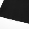 Womens Short Sleeve T Shirt Polo Dress in Black Mini