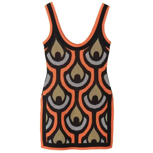 Women’s Jacquard Knit Retro Mini Dress and Pants. Women’s Jacquard Knit Retro Mini Dress and Pants.