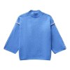 Womens Long-sleeved Knit Sweater Mock Collar