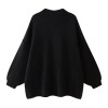 Womens Oversized Knit Cardigan Gold Button Detail
