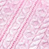 Womens Eight-length Metallic Pink Sweetheart Knit Round Neck Jumper Womens Eight-length Metallic Pink Sweetheart Knit Round Neck Jumper
