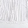 Womens White Strip Oversized Vintage Lapel Long Sleeve Shirt