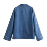 Womens Washed Denim Oversized Shirt & Wide Leg Denim Wide Leg Draw String Pant Set. Womens Washed Denim Oversized Shirt & Wide Leg Denim Wide Leg Draw String Pant Set.
