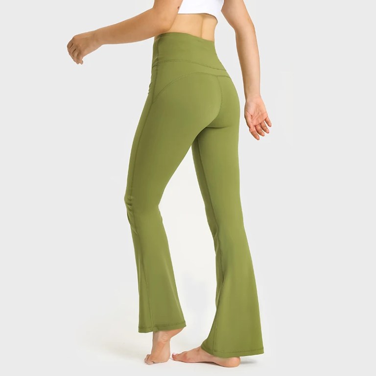 Women’s High Waist Wide Leg Stretch Yoga Pants with Pockets