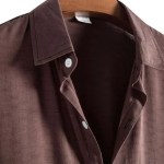 Casual Solid Color Lapel Short-sleeved Men’s Fashion Trend Shirt
