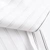 Womens White Strip Oversized Vintage Lapel Long Sleeve Shirt