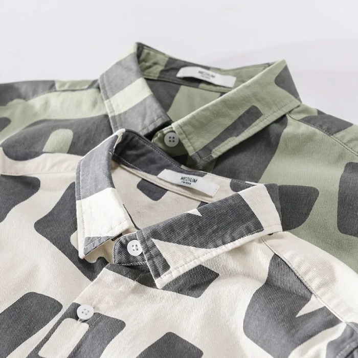 Versatile Literary Men’s Casual Cotton Shirt Versatile Literary Men’s Casual Cotton Shirt