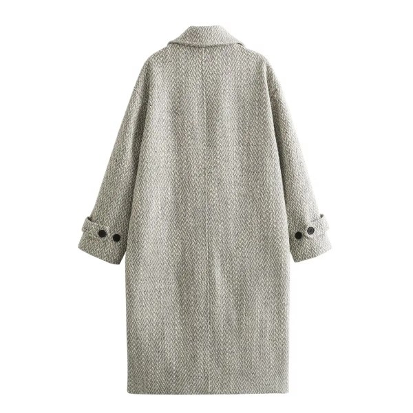 Womens Herrick Ebone Twill Long Vintage Coat Womens Herrick Ebone Twill Long Vintage Coat