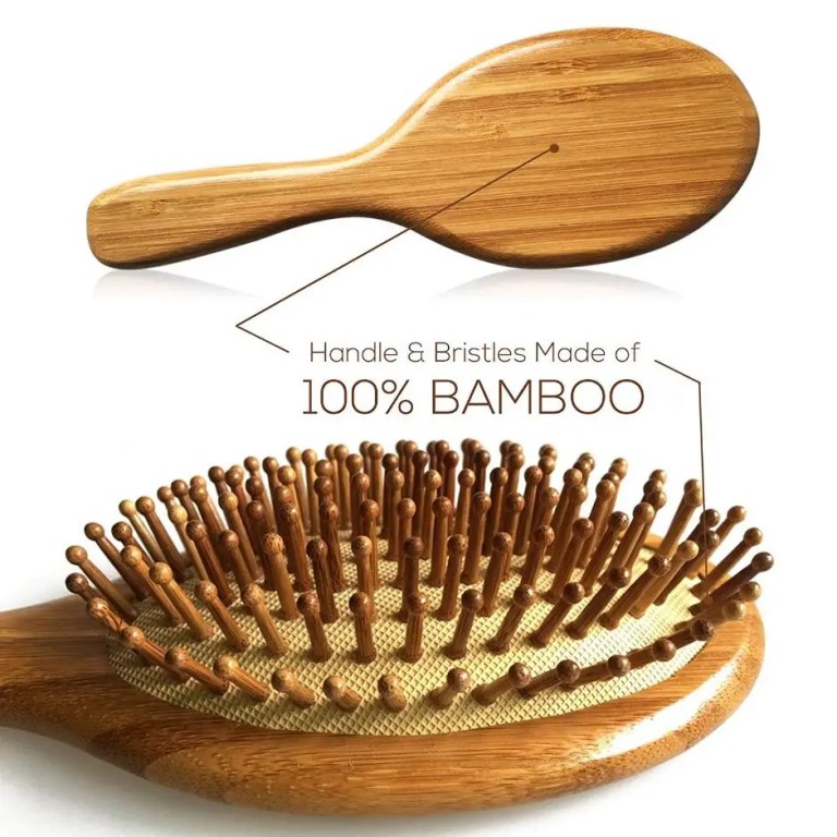 Bamboo Head Massage Comb Hairbrush for Healthy Hair