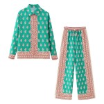 Silky Satin Loungewear Set Bohemian Princess