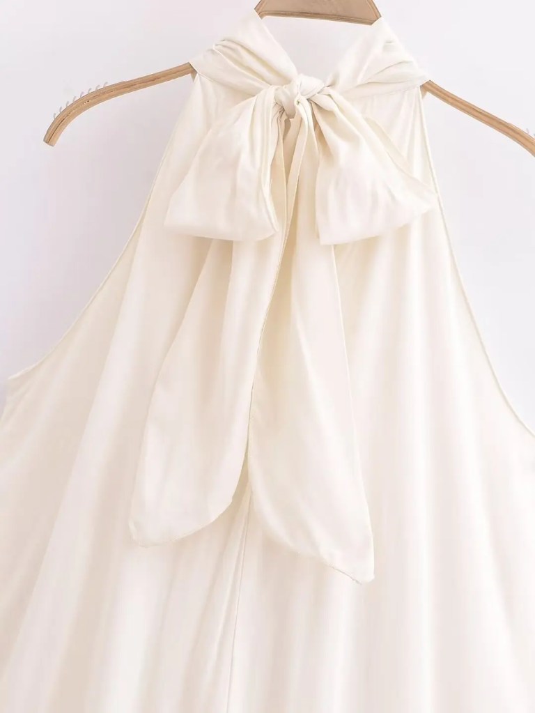 Womens Apricot Ruffle Halter Sleeveless Mini Dress Womens Apricot Ruffle Halter Sleeveless Mini Dress