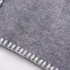Womens Straight V Cut Neck Kint Jumper with woven Pockets Light Grey Womens Straight V Cut Neck Kint Jumper with woven Pockets Light Grey
