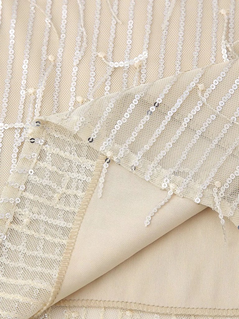 Womens Tassel Ivory Backless Strap Mini Dress