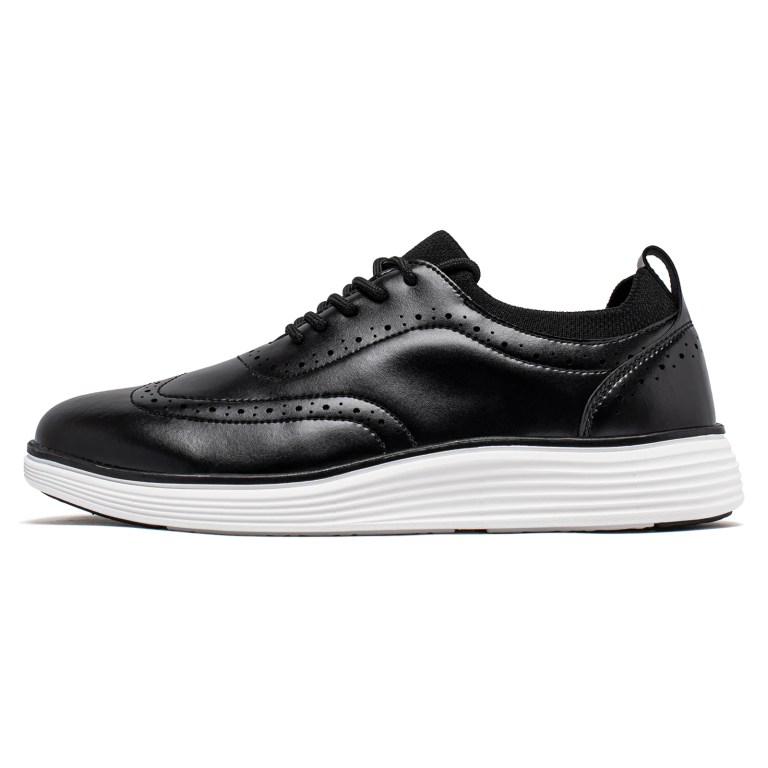 HOBIBEAR Men’s Oxfords Leather Wingtip Casual Walking Sneakers Shoes HOBIBEAR Men’s Oxfords Leather Wingtip Casual Walking Sneakers Shoes