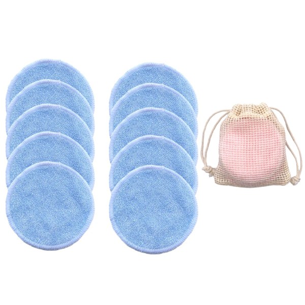 Eco Friendly Reusable Bamboo Makeup Remover Pads 10pcs/Bag