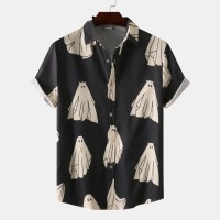 Men’s Short-sleeved Casual Fashion Lapel Tops – Spook Shirt Men’s Short-sleeved Casual Fashion Lapel Tops – Spook Shirt