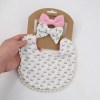 3Pcs/Set Baby Flower Bibs & Headbands 3Pcs/Set Baby Flower Bibs & Headbands