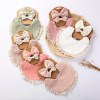 3Pcs/Set Solid Muslin Cotton Bamboo Baby Bib