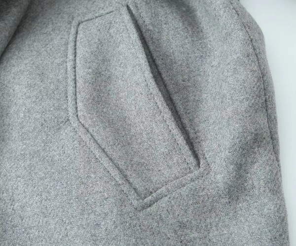 Womens Gray Belt Oversized Lapel Long Sleeve Pocket Coat Womens Gray Belt Oversized Lapel Long Sleeve Pocket Coat