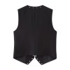 Women Stud Detail Black Vest + Matching Stud Mini Women Stud Detail Black Vest + Matching Stud Mini