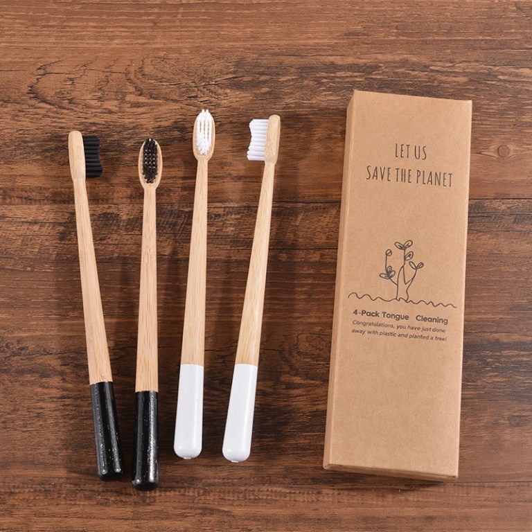 New 5-Pack DuPont Bristles Bamboo Toothbrush Eco Friendly New 5-Pack DuPont Bristles Bamboo Toothbrush Eco Friendly