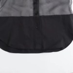 Womens Black Ghost Die Long Sleeve Oversized Shirt