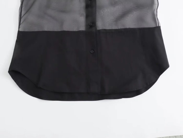 Womens Black Ghost Die Long Sleeve Oversized Shirt