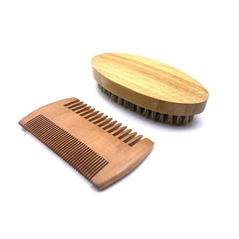 Natural Boar Bristle Bamboo Beard Brush Natural Boar Bristle Bamboo Beard Brush