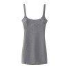 Womens Silver Gray Strap Slim Fit Lace Detail Mini Dress