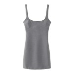 Womens Silver Gray Strap Slim Fit Lace Detail Mini Dress