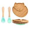 3Pcs/Set Baby Bamboo Suction Tableware Children’s Feeding BPA Free 3Pcs/Set Baby Bamboo Suction Tableware Children’s Feeding BPA Free