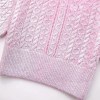 Womens Eight-length Metallic Pink Sweetheart Knit Round Neck Jumper Womens Eight-length Metallic Pink Sweetheart Knit Round Neck Jumper