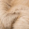 Women Faux Fur Cream Vintage Round Collar Jacket Women Faux Fur Cream Vintage Round Collar Jacket