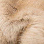 Women Faux Fur Cream Vintage Round Collar Jacket Women Faux Fur Cream Vintage Round Collar Jacket