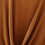 Womens Long V Long Sleeve 80’s Mini dress in Chocolate Vintage