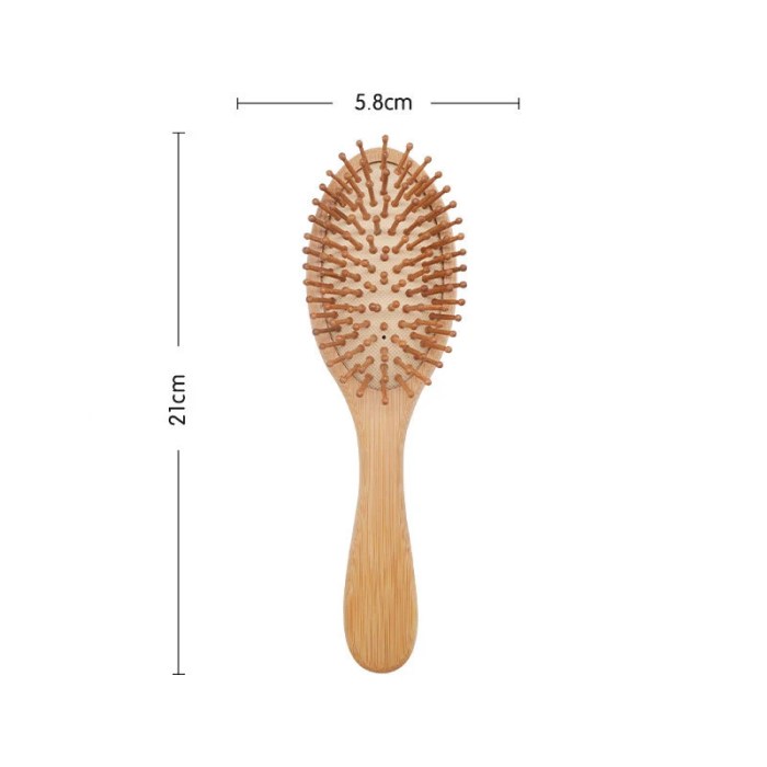 Bamboo Head Massage Comb Hairbrush for Healthy Hair