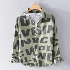 Versatile Literary Men’s Casual Cotton Shirt Versatile Literary Men’s Casual Cotton Shirt