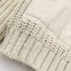 Women’s Army Inspo Short Knit Ivory Round neck jumper with side pockets