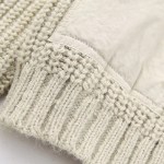 Women’s Army Inspo Short Knit Ivory Round neck jumper with side pockets