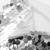Womens Strapless Silver beaded Tube Backless Party Mini Dress