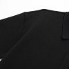 Womens Short Sleeve T Shirt Polo Dress in Black Mini
