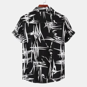 Men’s Striped Casual Short-sleeved Shirt – Camisas Para Hombre Men’s Striped Casual Short-sleeved Shirt – Camisas Para Hombre