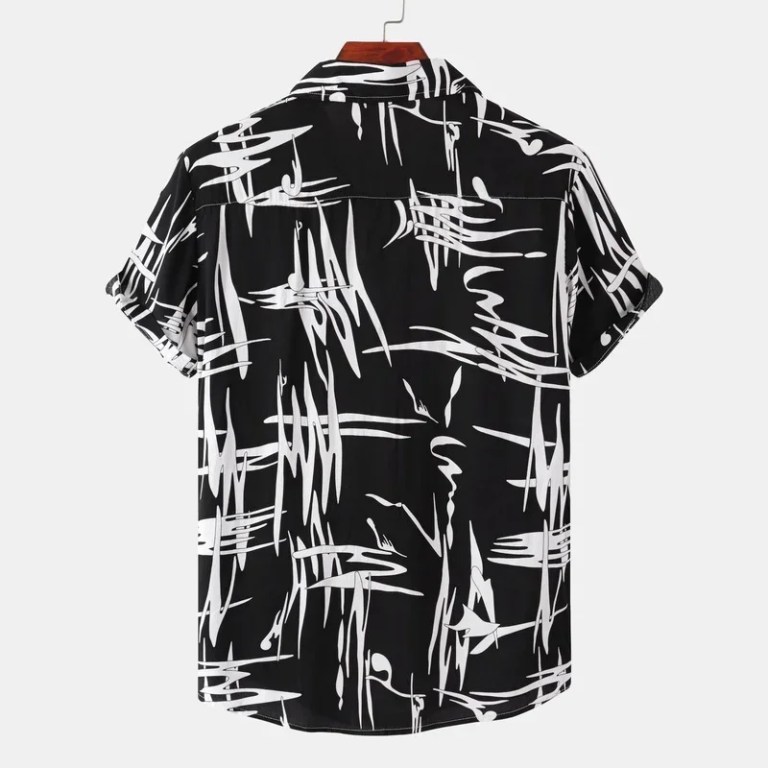 Men’s Striped Casual Short-sleeved Shirt – Camisas Para Hombre Men’s Striped Casual Short-sleeved Shirt – Camisas Para Hombre