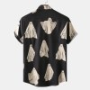 Men’s Short-sleeved Casual Fashion Lapel Tops – Spook Shirt