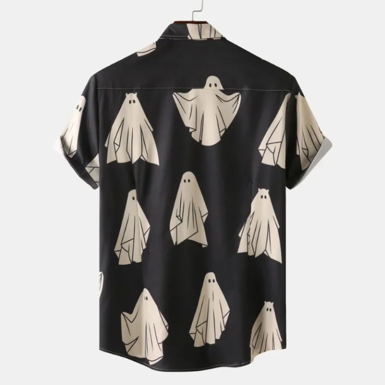 Men’s Short-sleeved Casual Fashion Lapel Tops – Spook Shirt Men’s Short-sleeved Casual Fashion Lapel Tops – Spook Shirt