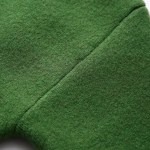 Womens Green Knit Cropped Turtleneck Jumper