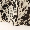 Womens Micro Strap Black White Print Silk Satin Midi Dress